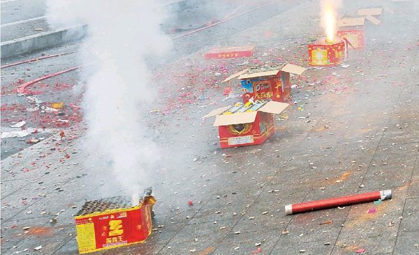 一掛鞭炮帶走多少清新空氣？